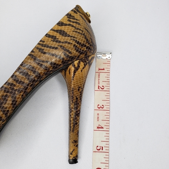 Stuart Weitzman Snake Tiger Print Platform Heels - Picture 12 of 12
